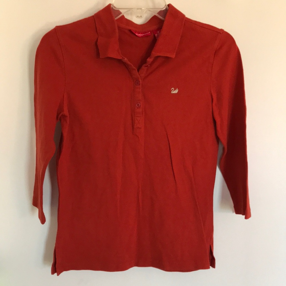 Gloria Vanderbilt Small Orange Tee